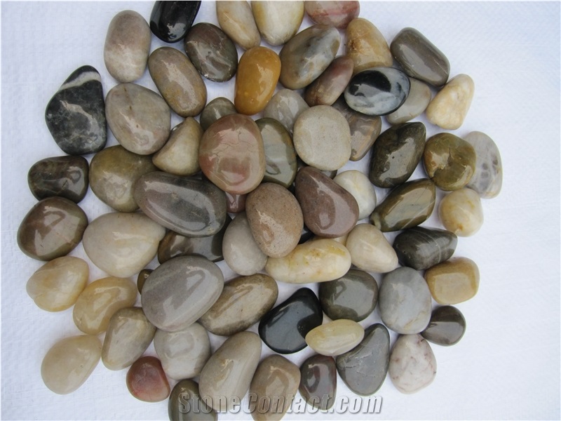 High Polished Multicolor Pebbles, Natural Pebbles