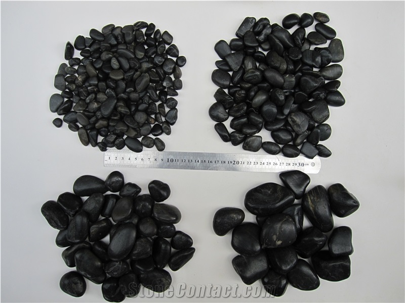 Polished Black Pebbles,A Grade Natural Pebbles
