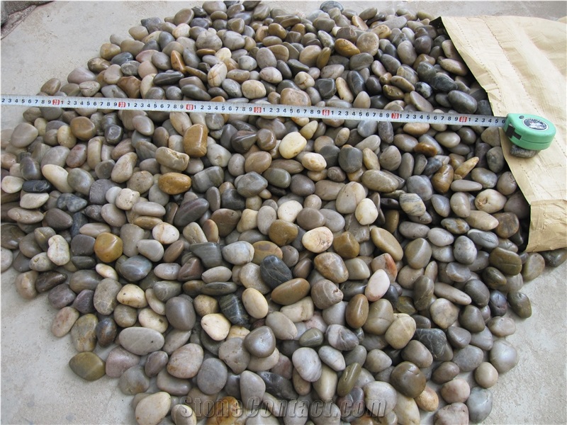 Polished Multicolor Pebbles,A Grade Natural Pebbles