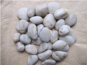 Polished White Pebbles,A Grade Natural Pebbles