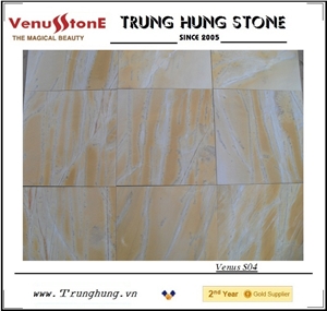 Vietnam Wooden Yellow Marble tiles pattern, flooring tiles, walling tiles 