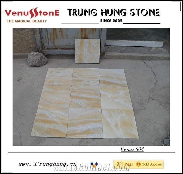 Vietnam Wooden Yellow Marble tiles pattern, flooring tiles, walling tiles 