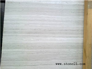 Chinese White Marble White Vein, White Wooden Marble Slabs
