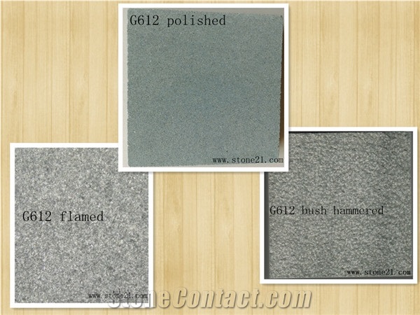 Hot Sell China G612 Green Polished Granite Tiles,Bush-Hammered Granite Tiles