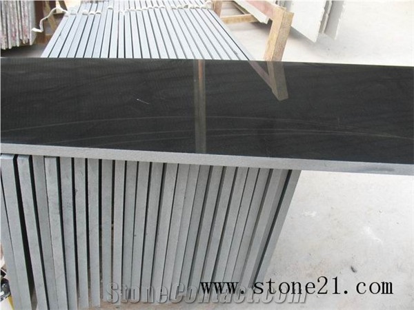 New China Shanxi Black Granite Tiles & Slabs,China Black Polished Granite