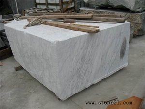 Volakas White Marble Block, China White Marble