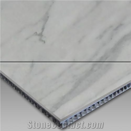 White Marble Surface Aluminum Honeycomb Panel