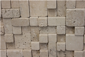 3d Mosaic Travertine Slabs & Tiles