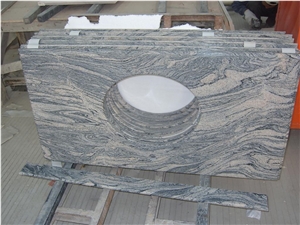 China Juparana Granite Bathroom Countertop, China Juparana Granite Vanity Countertops