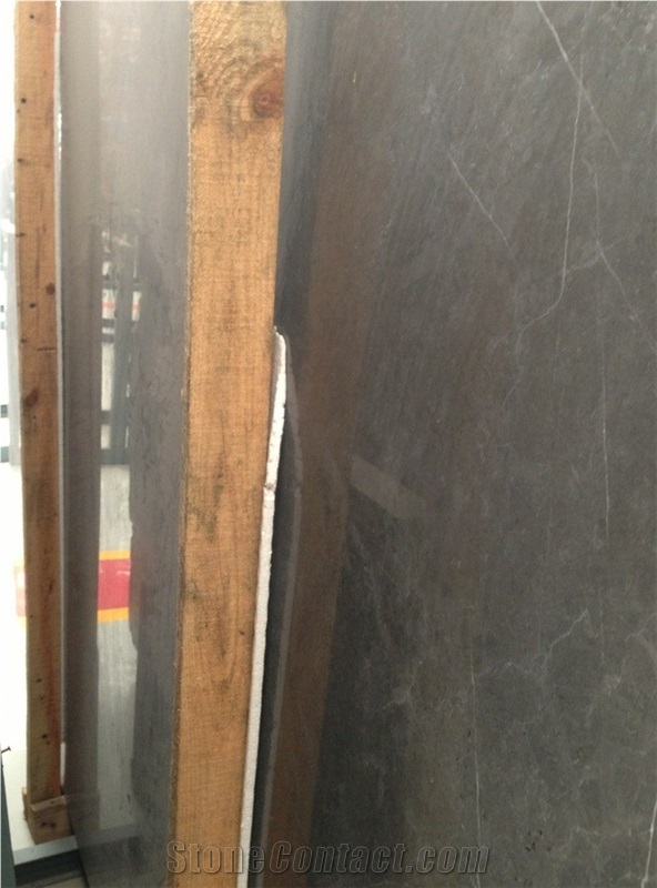 Bulgaria Grey Marble Polished Slabs,Machine Cutting Dark Brown Marble Panel for Hotel Floor Paving,Wall Cladding,Reception Desk Material