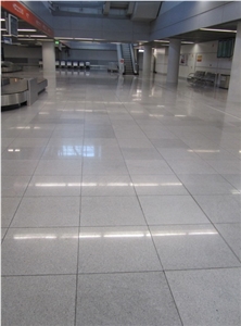 China Imperial White Sesame Granite Tiles Slabs,Machine Cutting Panel for Interior Floor Paving,High Glossy Polished Sheet