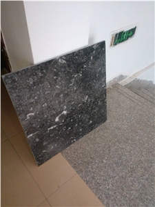Conch Grey Granite Polished Slabs, Dark Grey Granite with Veins Machine Cutting Panel Tile for Wall Cladding,Lobby Floor Covering