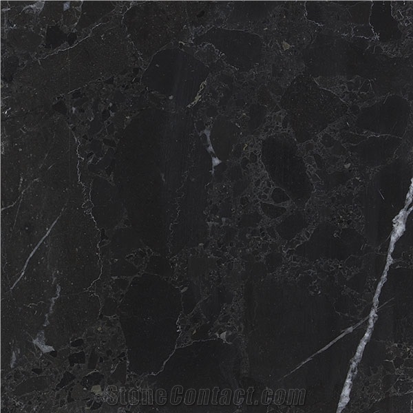 Tumas Portoro (Black Marble) Slabs & Tiles, Turkey Black Marble