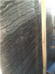 Ancient Wood Marble Slab,China Black Wood Vein Marble