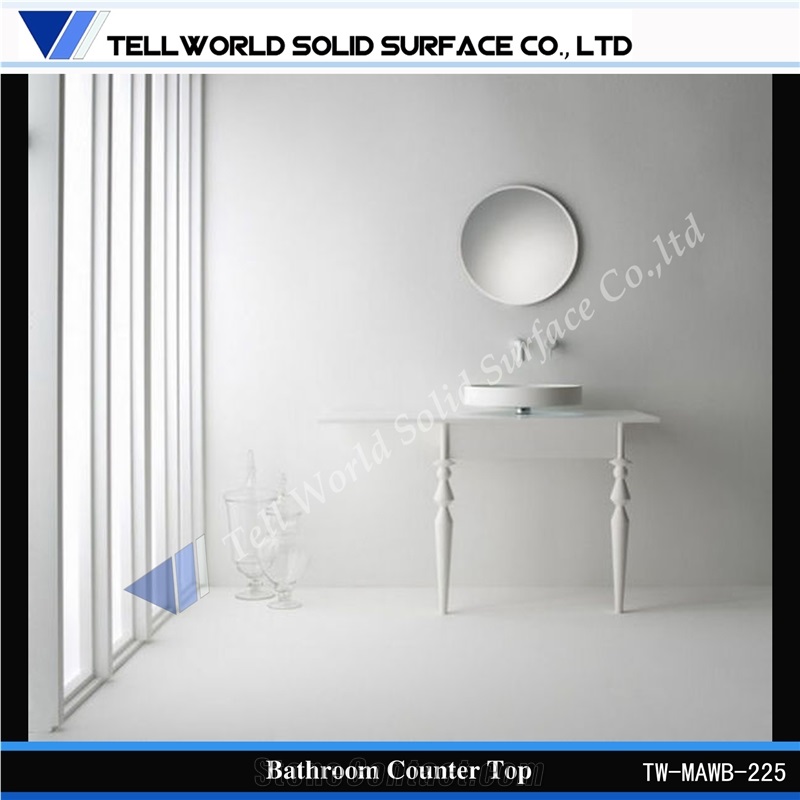 Acrylic White Home Bathroom Wash Basins