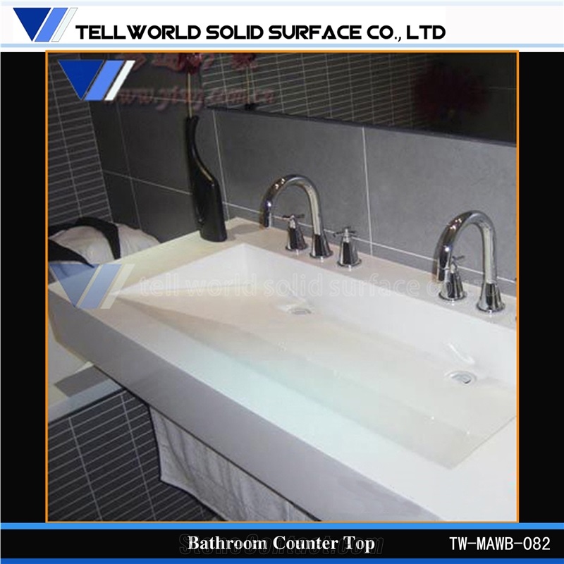 Artificial/Manmade Stone Wash Basin Bathroom Sink