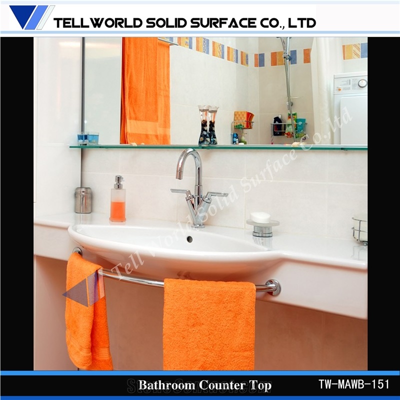 Artificial Quartz Stone Basin, Acrylic Solid Surface Bathroom Basin, Hand Washing Basin & Sinks