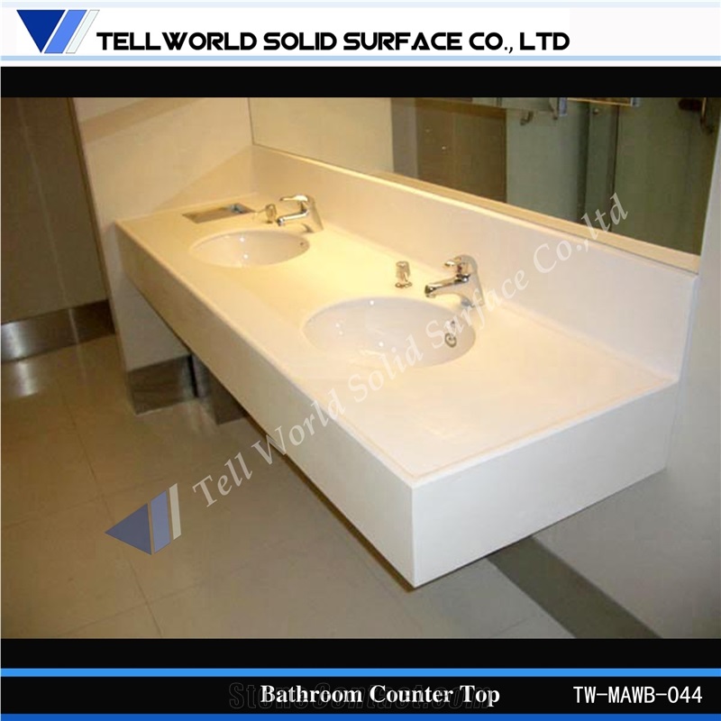 Bathroom Countertop Sink Type White Color Washing Basin