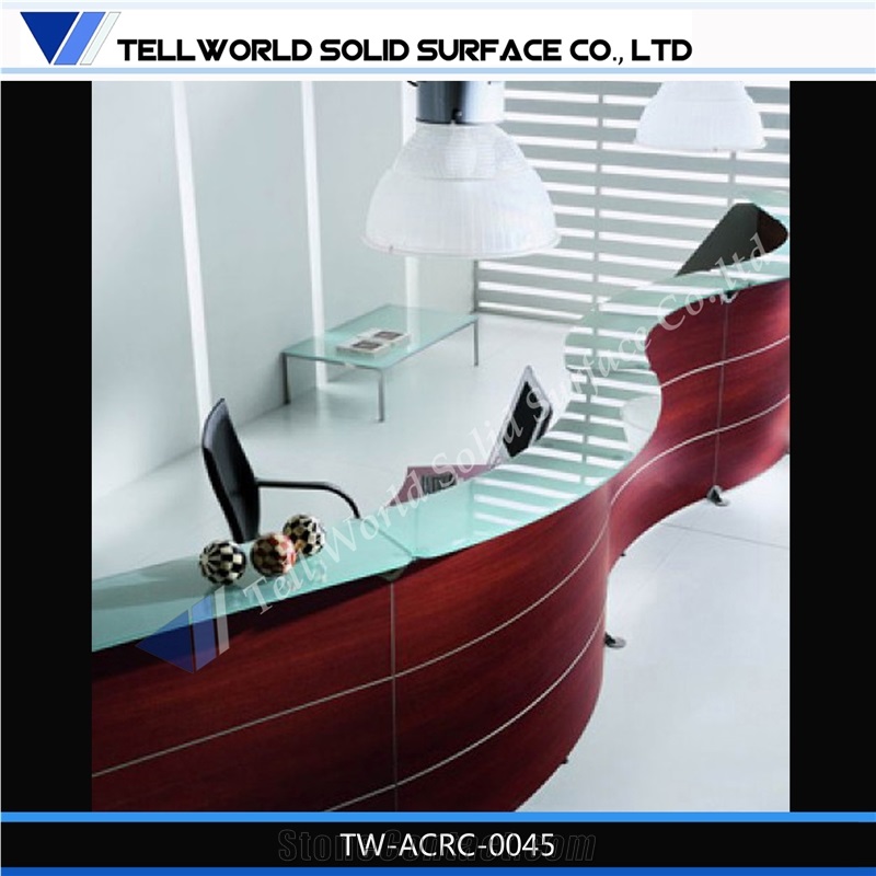 China Supplier Best Table Top Design,Solid Surface Tabletops,Reception Counter
