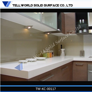 Customized Laminated Artificial Marble Kitchen Countertop