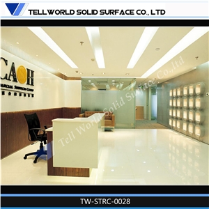 High Gloss Marble Stone Reception Desk Widely Used in Office