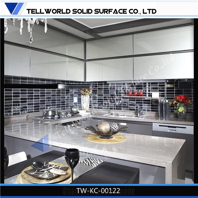 High Quality Modern Design Quartz Stone Bar Top/Kitchen Worktops/Kitchen Desk Tops