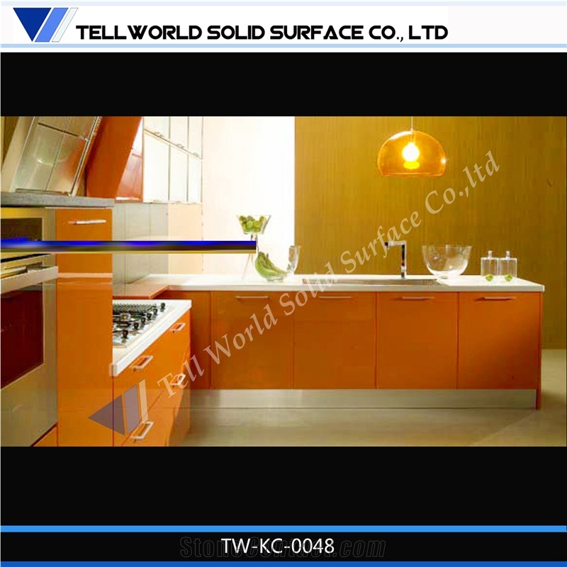 Kitchen Cabinet Table Top Solid Surface/Kitchen Work Tops/Stone Kitchen Tops