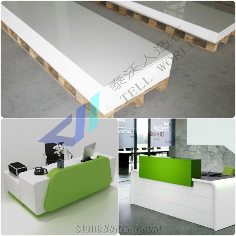 Light Green Popular Design Reception Desk