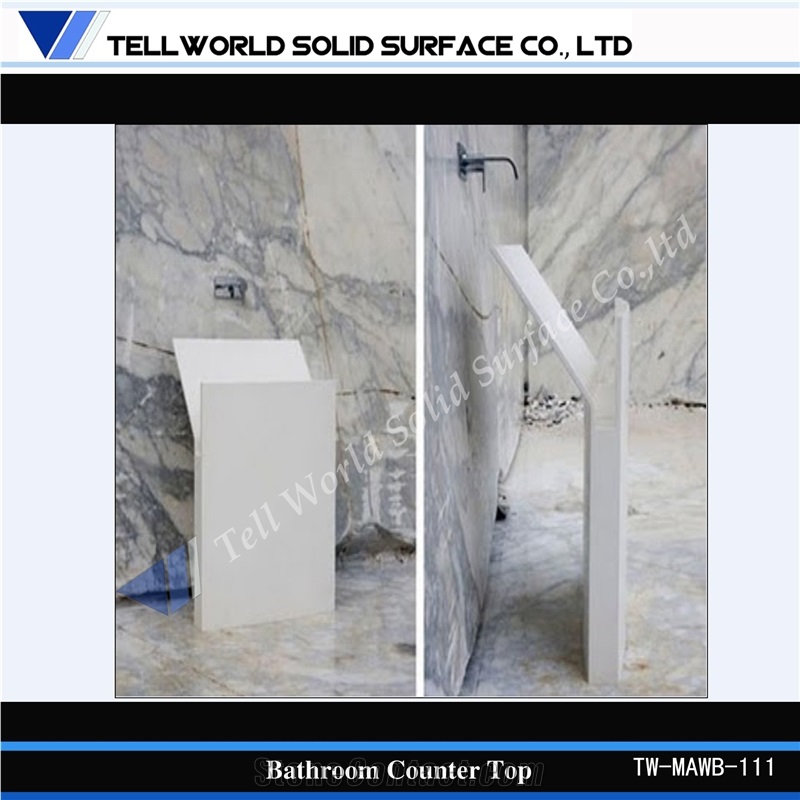Luxurious Bathroom Oval Basins Manmade Stone Sink Basin