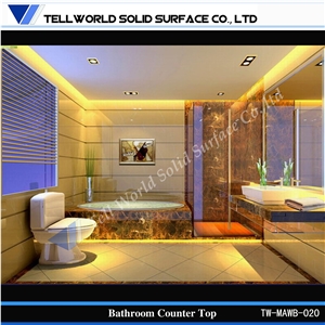 Luxury Hotel Design Wash Basin on the Countertop