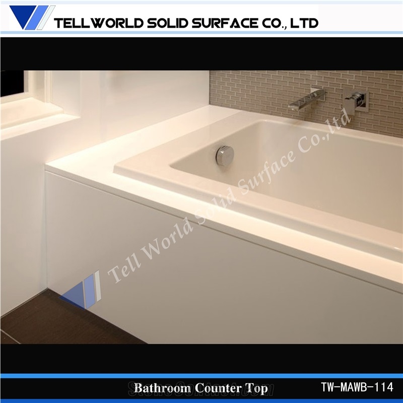 Modern Design Bathroom Oval Basin Counter Top Manmade Stone Basin