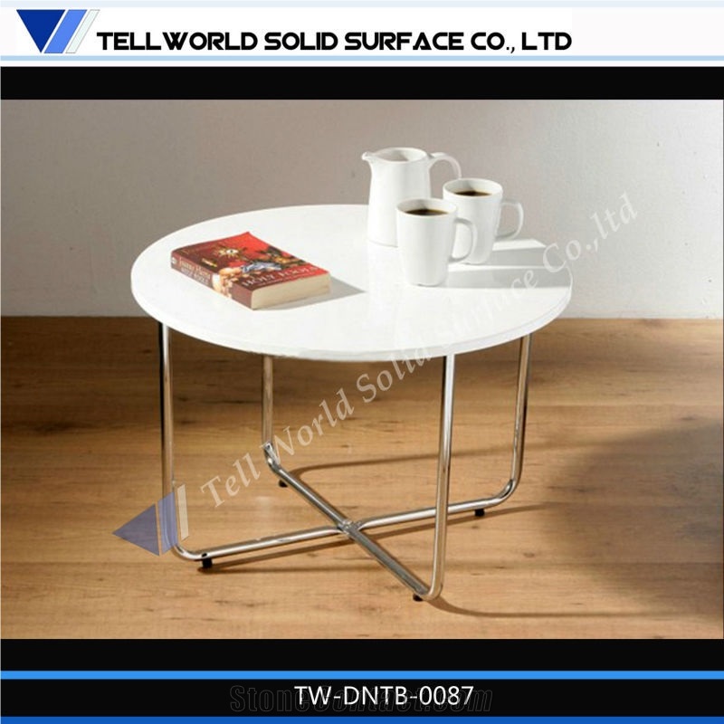 Modern Fashion High Glossy Artificial Stone Coffee Table/Tea Tables/Dinner Tables Furniture