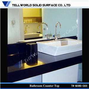 Modern Special Design Manmade Stone Bathroom Sinks,Pedestal Basins,Rectangle Sinks