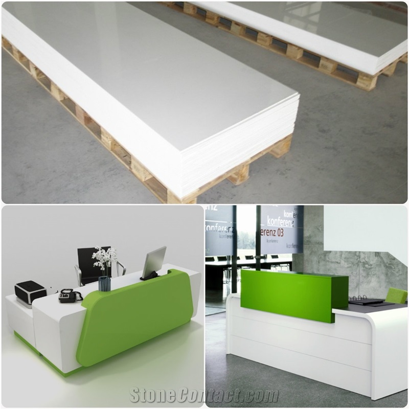 Modified Acrylic Widely Used Reception Counter Reception Furniture