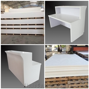 Perfect Design Solid Surface Reception Counter