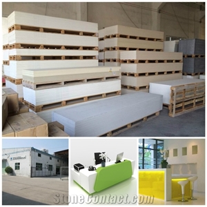 Perfect Design Solid Surface Reception Counter