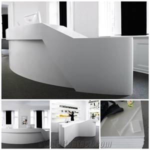 Perfect Design Solid Surface Reception Counter