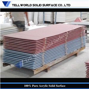 Red Artificial Marble Stone Slab
