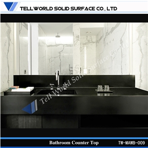 Stainless Steel Artificial Stone Wash Basin,Bathroom Sinks with Pedestal