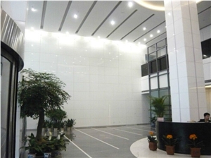 Super White Crystallized Glass Stone,Wall Cladding Artificial Stone Slab,Artificial Paving Stone
