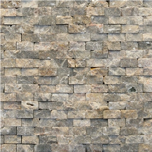 Modern Opera Natural Split Surface Brown Marble Stone Mosaic