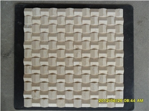 Beige Curved Surface Marble Mosaic