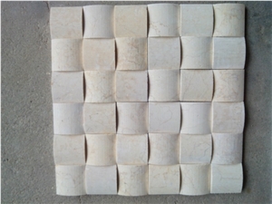 China Direct Factory Price Beige Marble Mosaic