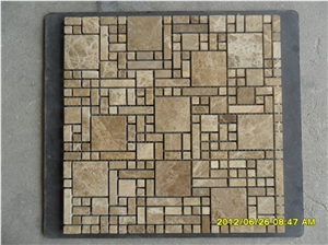High Quality Emperador Light Marble Mosaic Tile