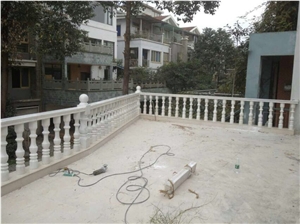 Crystal White Marble Rails