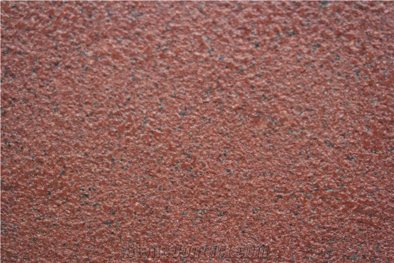 Sichuan Red Granite Bushhamered Finishing Slabs & Tiles , Asian Red Granite