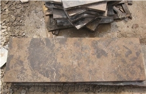 Bronze Limestone Tiles,Brown Limestone, Rusty Manchu Caviar Limestone