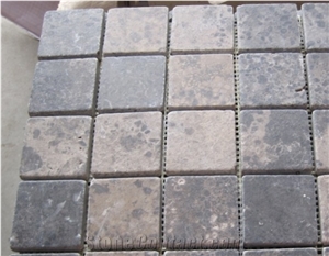 Rusty Manchu Caviar Brown Limestone Tiles & Slabs,China Brown Limestone