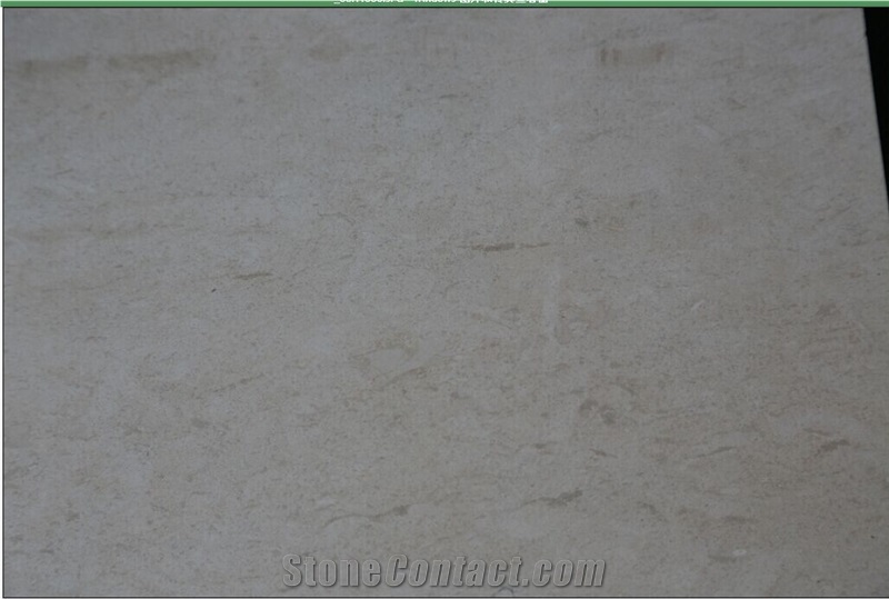 Bulgaria Vratza Limestone Polished Beige Limestone Slabs for Interior Building Floor & Wall Covering