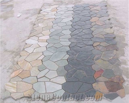 China Rust Slate Random Flagstone Walkway Pavers Countryard Road